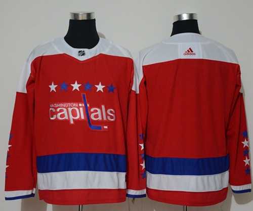 Men's Adidas Washington Capitals Blank Red Alternate Authentic Stitched NHL Jersey