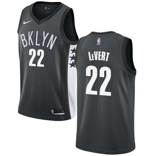 Men's Nike Brooklyn Nets #22 Caris LeVert Gray NBA Swingman Statement Edition Jersey