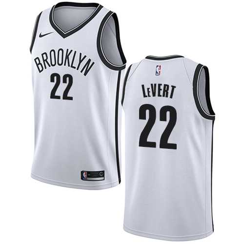 Men's Nike Brooklyn Nets #22 Caris LeVert White NBA Swingman Association Edition Jersey