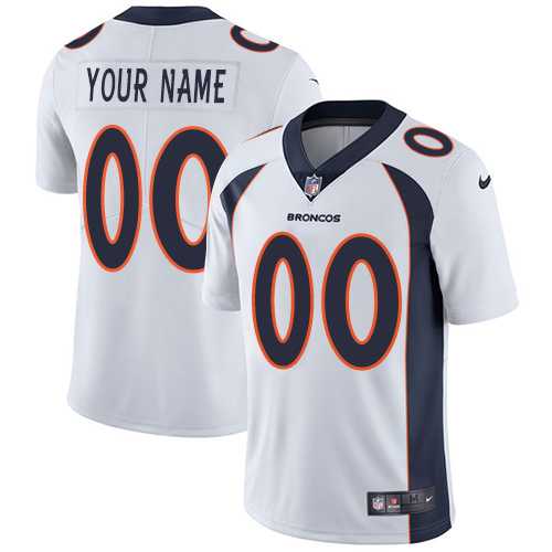Men's Nike Denver Broncos Customized White Vapor Untouchable Custom Limited NFL Jersey Men's Nike Denver Broncos Customized White Vapor Untouchable Custom Limited NFL Jersey
