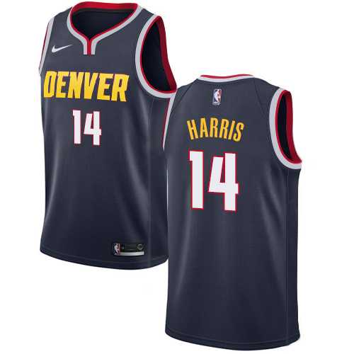 Men's Nike Denver Nuggets #14 Gary Harris Navy NBA Swingman Icon Edition Jersey