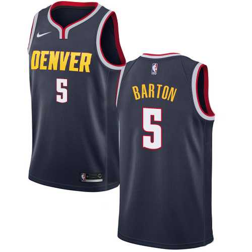 Men's Nike Denver Nuggets #5 Will Barton Navy NBA Swingman Icon Edition Jersey