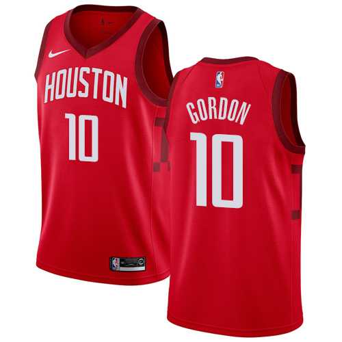 Men's Nike Houston Rockets #10 Eric Gordon Red NBA Swingman Earned Edition Jersey