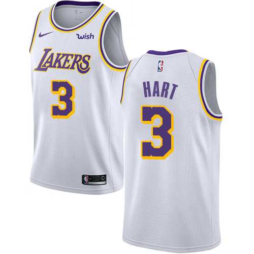 Men's Nike Los Angeles Lakers #3 Josh Hart White NBA Swingman Association Edition Jersey