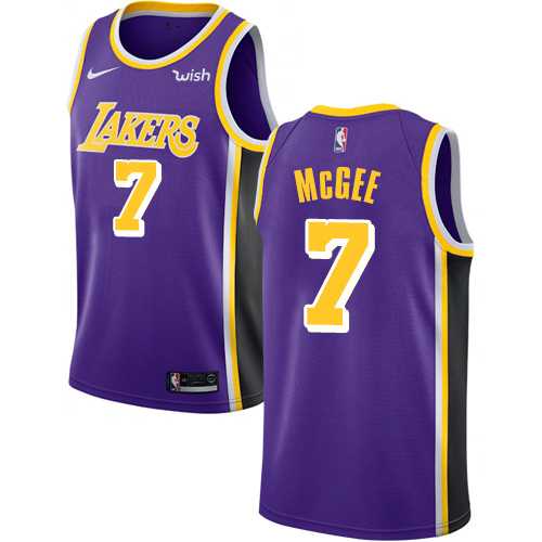 Men's Nike Los Angeles Lakers #7 JaVale McGee Purple NBA Swingman Statement Edition Jersey