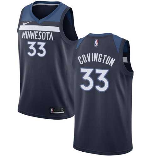 Men's Nike Minnesota Timberwolves #33 Robert Covington Navy Blue NBA Swingman Icon Edition Jersey