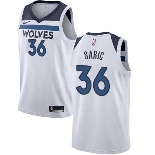 Men's Nike Minnesota Timberwolves #36 Dario Saric White NBA Swingman Association Edition Jersey