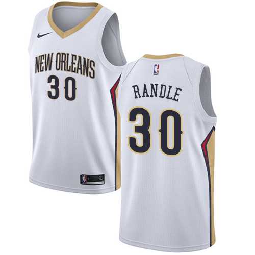 Men's Nike New Orleans Pelicans #30 Julius Randle White NBA Swingman Association Edition Jersey