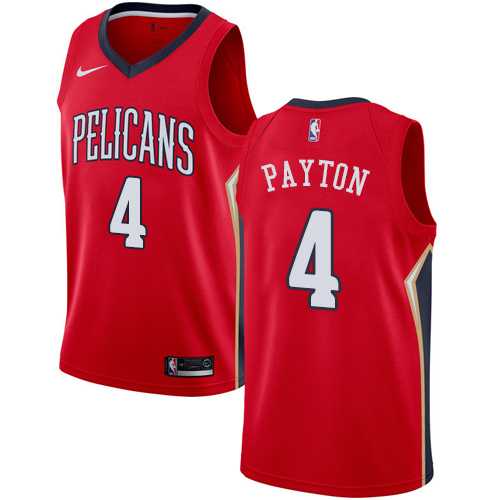 Men's Nike New Orleans Pelicans #4 Elfrid Payton Red NBA Swingman Statement Edition Jersey