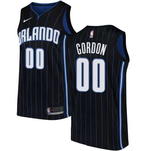 Men's Nike Orlando Magic #00 Aaron Gordon Black NBA Swingman Statement Edition Jersey