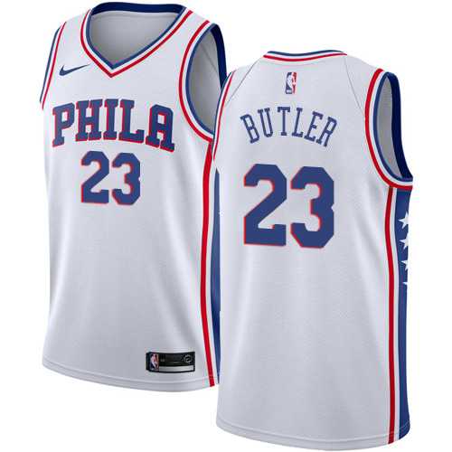 Men's Nike Philadelphia 76ers #23 Jimmy Butler White NBA Swingman Association Edition Jersey