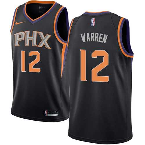 Men's Nike Phoenix Suns #12 T.J. Warren Black NBA Swingman Statement Edition Jersey