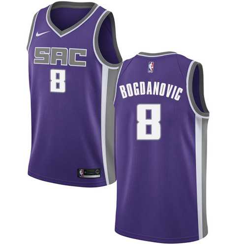 Men's Nike Sacramento Kings #8 Bogdan Bogdanovic Purple NBA Swingman Icon Edition Jersey