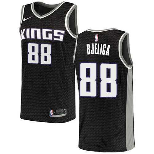 Men's Nike Sacramento Kings #88 Nemanja Bjelica Black NBA Swingman Statement Edition Jersey