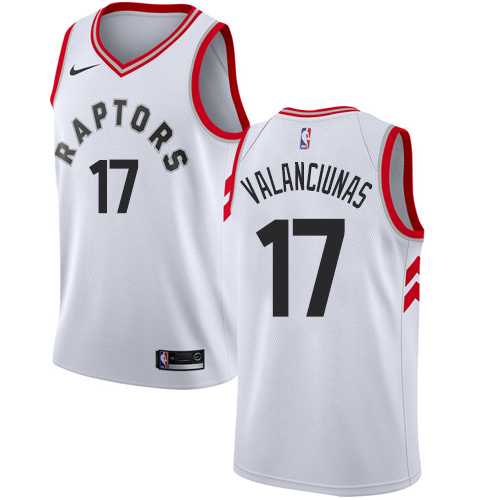 Men's Nike Toronto Raptors #17 Jonas Valanciunas White NBA Swingman Association Edition Jersey