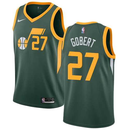 Men's Nike Utah Jazz #27 Rudy Gobert Green NBA Swingman Earned Edition Jersey