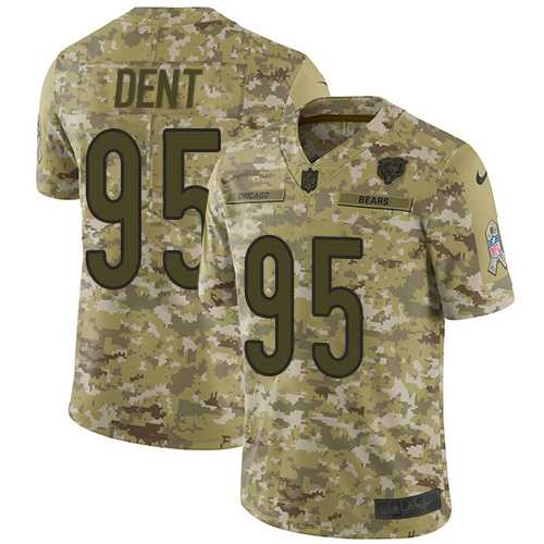 Nike Chicago Bears #95 Richard Dent Camo Men's Stitched NFL Limited 2018 Salute To Service Jersey