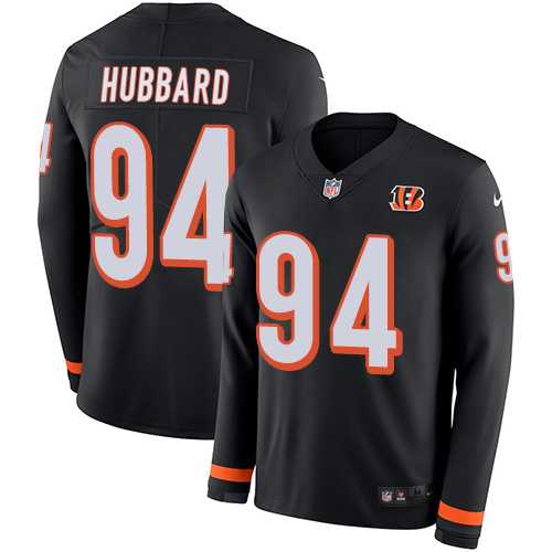 Nike Cincinnati Bengals #94 Sam Hubbard Black Team Color Men's Stitched NFL Limited Therma Long Sleeve Jersey