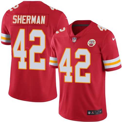 Nike Kansas City Chiefs #42 Anthony Sherman Red Team Color Men's Stitched NFL Vapor Untouchable Limited Jersey