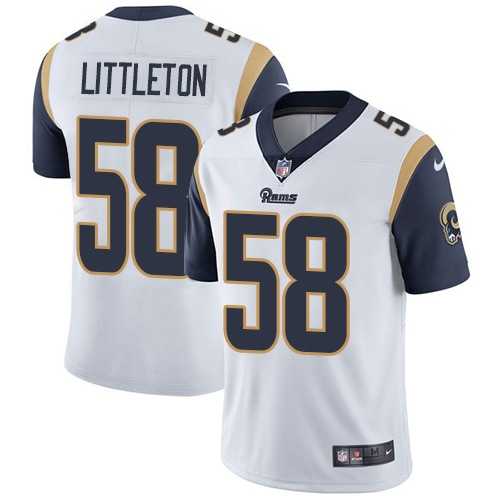 Nike Los Angeles Rams #58 Cory Littleton White Men's Stitched NFL Vapor Untouchable Limited Jersey