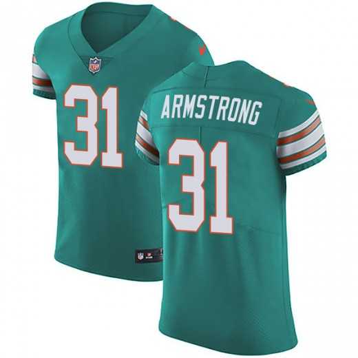 Nike Miami Dolphins #31 Cornell Armstrong Aqua Green Alternate Men's Stitched NFL Vapor Untouchable Elite Jersey