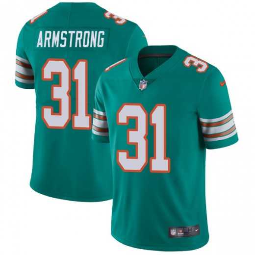 Nike Miami Dolphins #31 Cornell Armstrong Aqua Green Alternate Men's Stitched NFL Vapor Untouchable Limited Jersey