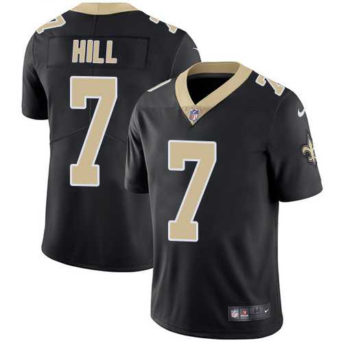 Nike New Orleans Saints #7 Taysom Hill Black Team Color Men's Stitched NFL Vapor Untouchable Limited Jersey