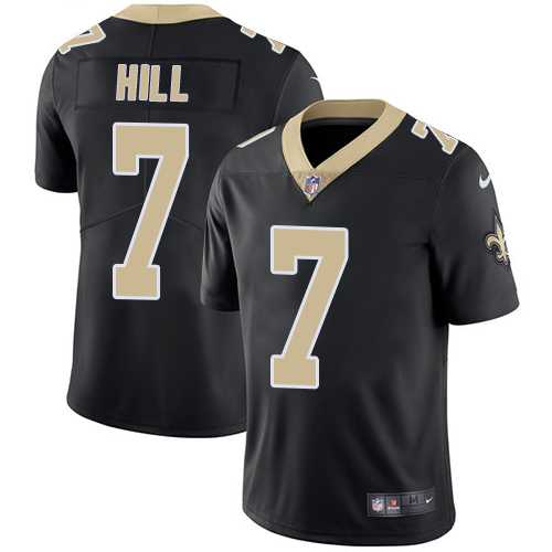 Nike New Orleans Saints #7 Taysom Hill Black Team Color Men's Stitched NFL Vapor Untouchable Limited Jersey Nike New Orleans Saints #7 Taysom Hill Black Team Color Men's Stitched NFL Vapor Untouchable Limited Jersey