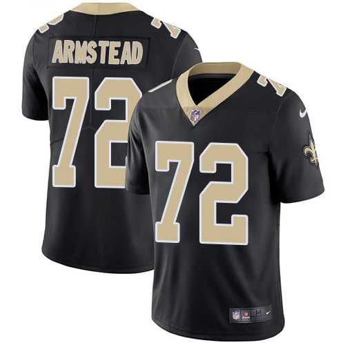 Nike New Orleans Saints #72 Terron Armstead Black Team Color Men's Stitched NFL Vapor Untouchable Limited Jersey