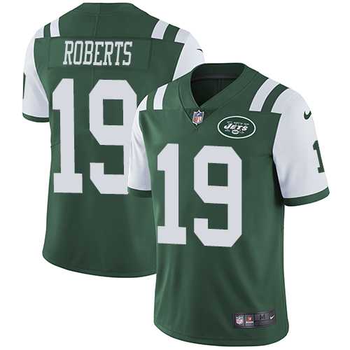 Nike New York Jets #19 Andre Roberts Green Team Color Men's Stitched NFL Vapor Untouchable Limited Jersey