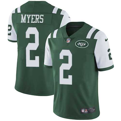 Nike New York Jets #2 Jason Myers Green Team Color Men's Stitched NFL Vapor Untouchable Limited Jersey