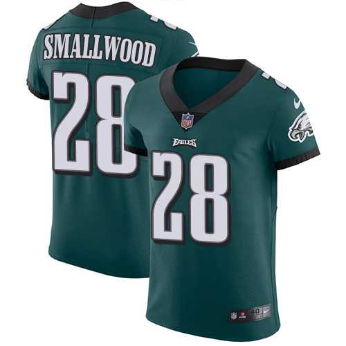 Nike Philadelphia Eagles #28 Wendell Smallwood Midnight Green Team Color Men's Stitched NFL Vapor Untouchable Elite Jersey