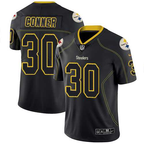 Nike Pittsburgh Steelers #30 James Conner Lights Out Black Men's Stitched NFL Limited Rush Jersey