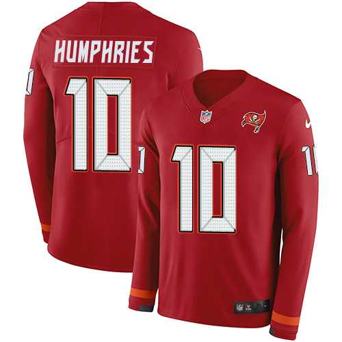 Nike Tampa Bay Buccaneers #10 Adam Humphries Red Team Color Men's Stitched NFL Limited Therma Long Sleeve Jersey
