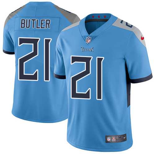 Nike Tennessee Titans #21 Malcolm Butler Light Blue Alternate Men's Stitched NFL Vapor Untouchable Limited Jersey