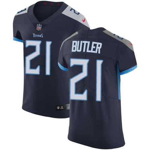 Nike Tennessee Titans #21 Malcolm Butler Navy Blue Team Color Men's Stitched NFL Vapor Untouchable Elite Jersey