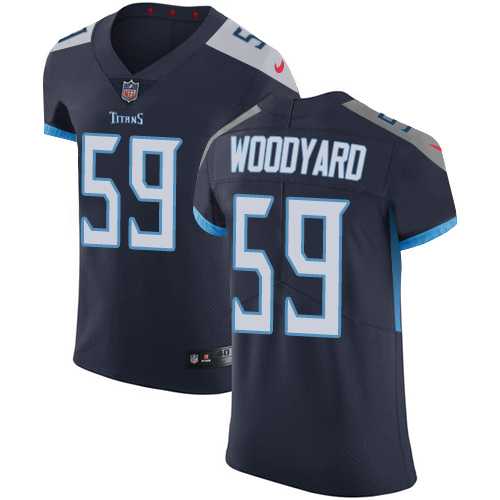 Nike Tennessee Titans #59 Wesley Woodyard Navy Blue Team Color Men's Stitched NFL Vapor Untouchable Elite Jersey