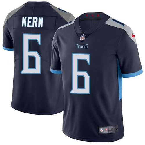 Nike Tennessee Titans #6 Brett Kern Navy Blue Team Color Men's Stitched NFL Vapor Untouchable Limited Jersey