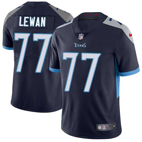 Nike Tennessee Titans #77 Taylor Lewan Navy Blue Team Color Men's Stitched NFL Vapor Untouchable Limited Jersey