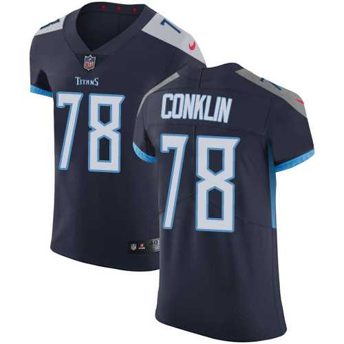 Nike Tennessee Titans #78 Jack Conklin Navy Blue Team Color Men's Stitched NFL Vapor Untouchable Elite Jersey