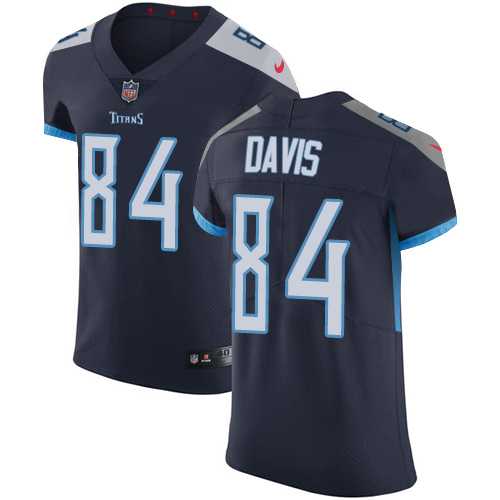 Nike Tennessee Titans #84 Corey Davis Navy Blue Team Color Men's Stitched NFL Vapor Untouchable Elite Jersey