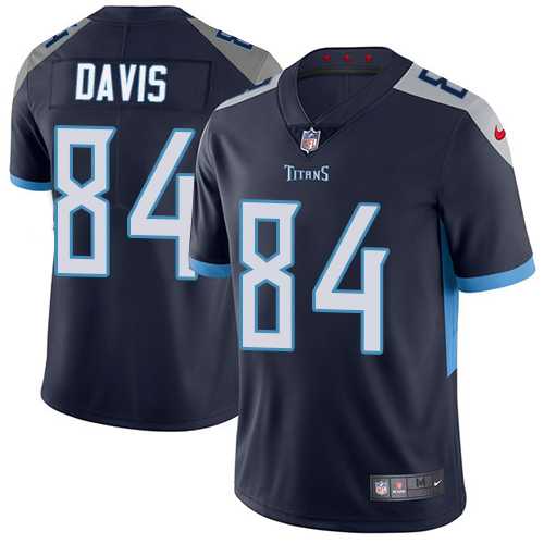 Nike Tennessee Titans #84 Corey Davis Navy Blue Team Color Men's Stitched NFL Vapor Untouchable Limited Jersey