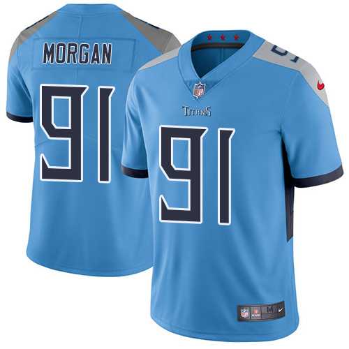 Nike Tennessee Titans #91 Derrick Morgan Light Blue Alternate Men's Stitched NFL Vapor Untouchable Limited Jersey
