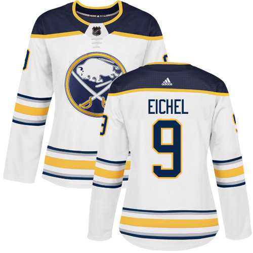 Women's Adidas Buffalo Sabres #9 Jack Eichel White Road Authentic Stitched NHL Jersey Women's Adidas Buffalo Sabres #9 Jack Eichel White Road Authentic Stitched NHL Jersey