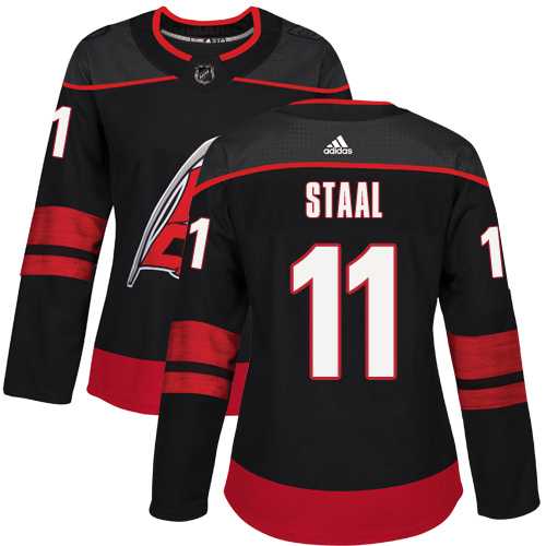 Women's Adidas Carolina Hurricanes #11 Jordan Staal Black Alternate Authentic Stitched NHL Jersey