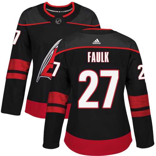 Women's Adidas Carolina Hurricanes #27 Justin Faulk Black Alternate Authentic Stitched NHL Jersey Women's Adidas Carolina Hurricanes #27 Justin Faulk Black Alternate Authentic Stitched NHL Jersey