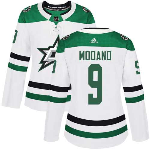 Women's Adidas Dallas Stars #9 Mike Modano White Road Authentic Stitched NHL Jersey Women's Adidas Dallas Stars #9 Mike Modano White Road Authentic Stitched NHL Jersey