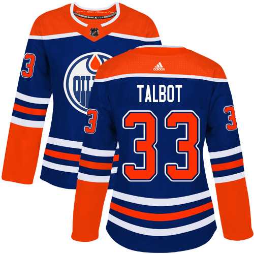 Women's Adidas Edmonton Oilers #33 Cam Talbot Royal Alternate Authentic Stitched NHL Jersey