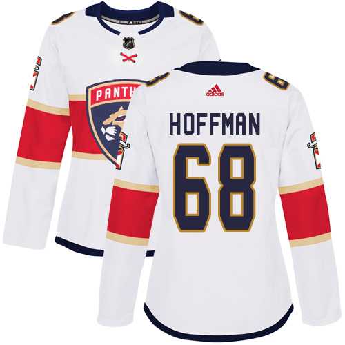 Women's Adidas Florida Panthers #68 Mike Hoffman White Road Authentic Stitched NHL Jersey