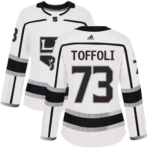 Women's Adidas Los Angeles Kings #73 Tyler Toffoli White Road Authentic Stitched NHL Jersey